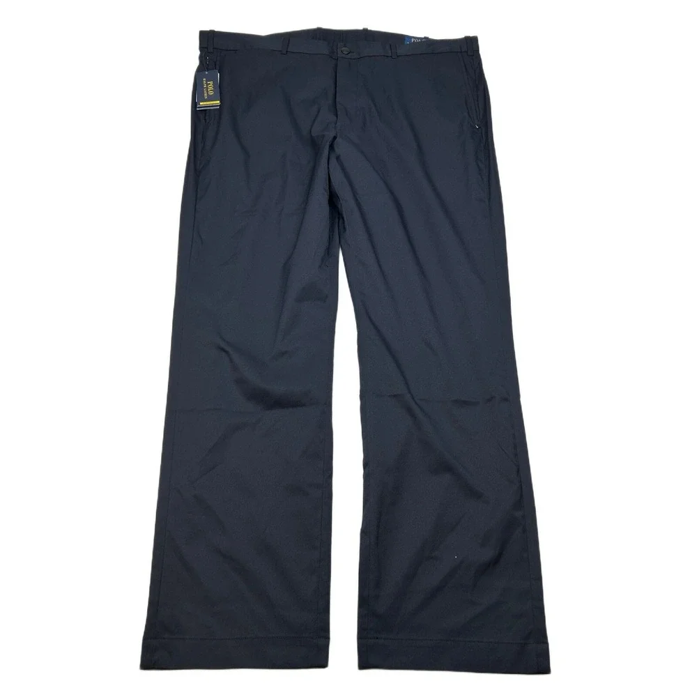 Polo Ralph‎ Lauren Performance Chino Pants Mens 40x32 Navy Blue Tailored Fit NEW